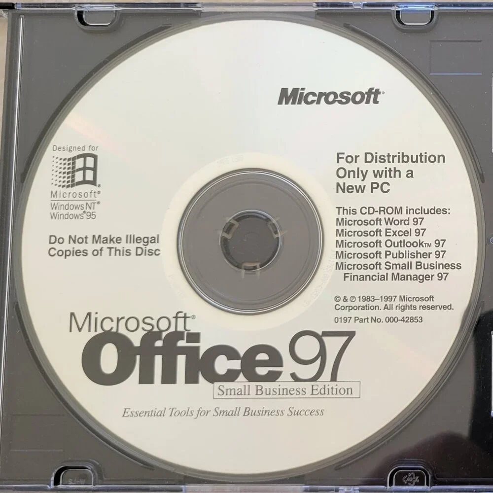 Vintage - Microsoft Office 97 Small Business Edition, 1997